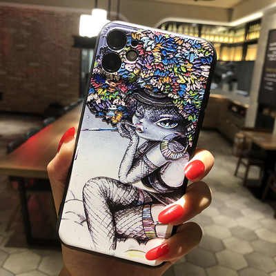Θήκη τηλεφώνου 3D Relief για θήκη Samsung S21 FE Floral κάλυμμα σιλικόνης για Samsung Galaxy S21 Plus Ultra 5G Θήκη Fundas S21FE