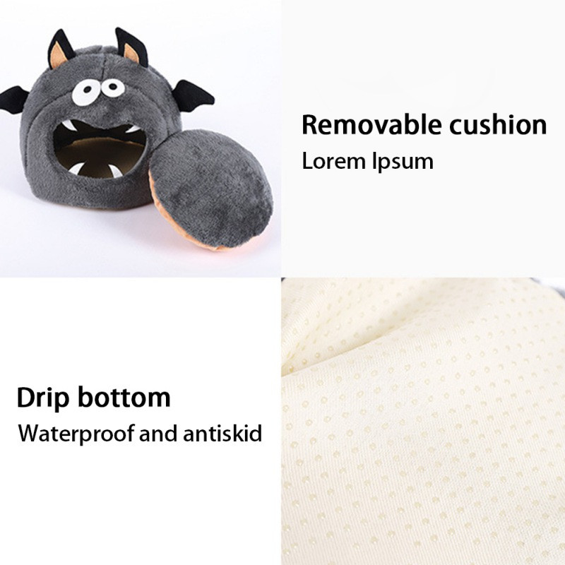 Šilta mažų naminių gyvūnėlių lova olandų kiaulių žiurkėno lizdas ežiuko žiurkės šinšilos Gvinėjos buveinė Mini namas augintiniui šiltas lovas naminių gyvūnėlių reikmenys