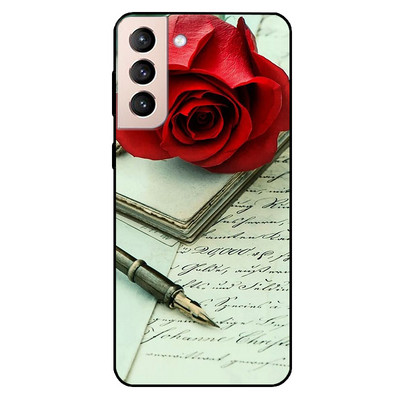 Για Samsung S21 FE Θήκη Μαλακό πίσω κάλυμμα σιλικόνης TPU για θήκες τηλεφώνου Samsung S21 Plus 5G στο Galaxy s21 Ultra S 21 FE Coque Shell