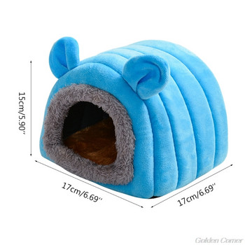 Σκηνή χάμστερ Χειμώνας Ζεστό Sugar Glider Κλουβί για ύπνο Σπίτι για ινδικά χοιρίδια Μικρά ζώα Hedgehog Hideout D25 20