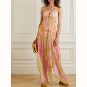 Madingi kaklo kaklaraiščiai bikinis ir nuimamas dangtelis Seksualūs iškirpimai, dviejų dalių maudymosi kostiumėliai žemu juosmeniu maudymosi kostiumėliai paplūdimio drabužiai