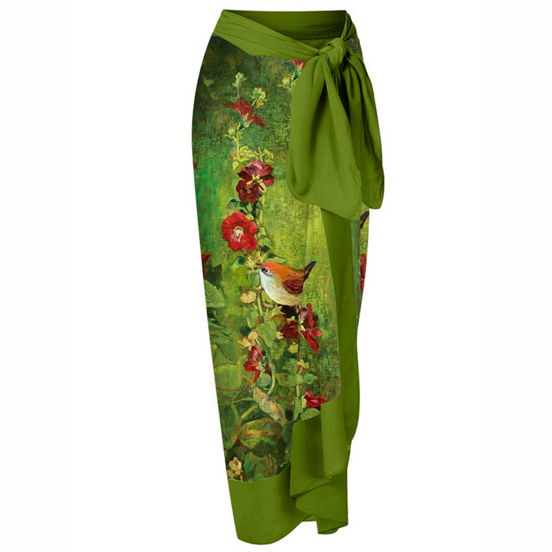 Seksualūs „Deep-v“ paplūdimio drabužiai moterims, madingi gėlių aliejiniais dažais marginti bikinių rinkiniai, vienetiniai maudymosi kostiumėliai ir sijonai, vasaros banglenčių drabužiai be nugaros