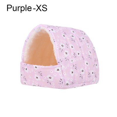 Spalvingas žiemos patogus mini narvas šiltas kilimėlis mažo gyvūno miegamoji lova Žiurkėno namas jūrų kiaulytės lizdas