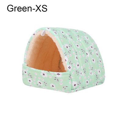 Spalvingas žiemos patogus mini narvas šiltas kilimėlis mažo gyvūno miegamoji lova Žiurkėno namas jūrų kiaulytės lizdas