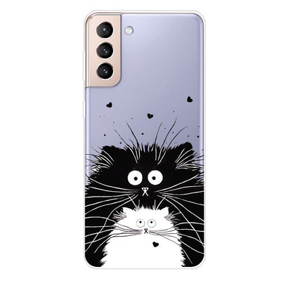 Για Samsung Galaxy S22 Ultra Plus 5G Θήκη Διάφανη TPU Silicone Soft Cartoon Θήκη για Samsung S22 5G S 22 + Κάλυμμα τηλεφώνου Ultra