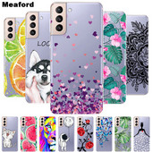 Για Samsung S21 FE Case TPU Silicone Soft Clear Case for Samsung Galaxy S 21 / S21 Plus 5G Cover S21 Ultra FE Transparent Coque