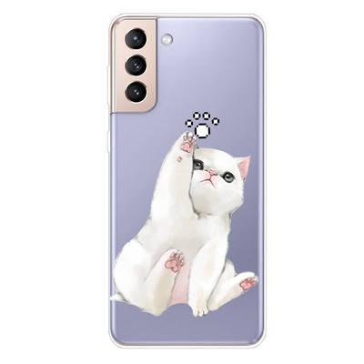 Για Samsung S21 FE Case TPU Silicone Soft Clear Case for Samsung Galaxy S 21 / S21 Plus 5G Cover S21 Ultra FE Transparent Coque