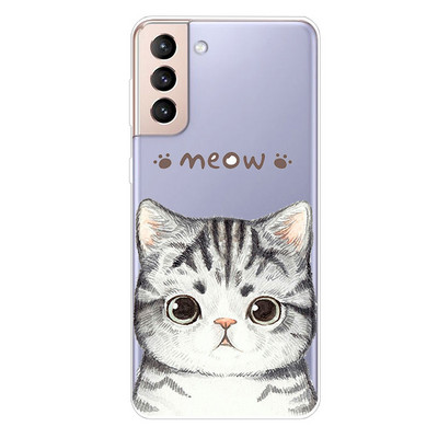 Για Samsung S21 FE Case TPU Silicone Soft Clear Case for Samsung Galaxy S 21 / S21 Plus 5G Cover S21 Ultra FE Transparent Coque