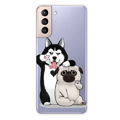 Για Samsung S21 FE Case TPU Silicone Soft Clear Case for Samsung Galaxy S 21 / S21 Plus 5G Cover S21 Ultra FE Transparent Coque