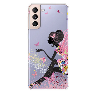 Για Samsung S21 FE Case TPU Silicone Soft Clear Case for Samsung Galaxy S 21 / S21 Plus 5G Cover S21 Ultra FE Transparent Coque