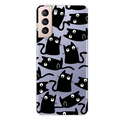 Για Samsung S21 FE Case TPU Silicone Soft Clear Case for Samsung Galaxy S 21 / S21 Plus 5G Cover S21 Ultra FE Transparent Coque