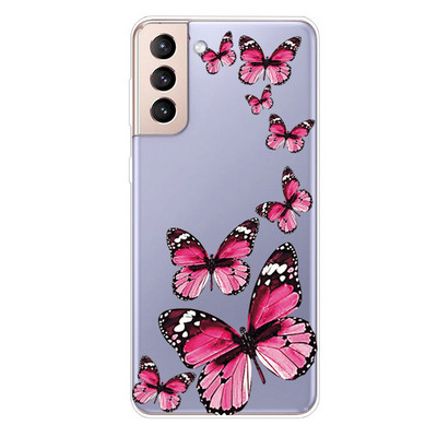 Για Samsung S21 FE Case TPU Silicone Soft Clear Case for Samsung Galaxy S 21 / S21 Plus 5G Cover S21 Ultra FE Transparent Coque