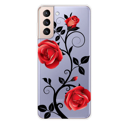 Για Samsung S21 FE Case TPU Silicone Soft Clear Case for Samsung Galaxy S 21 / S21 Plus 5G Cover S21 Ultra FE Transparent Coque