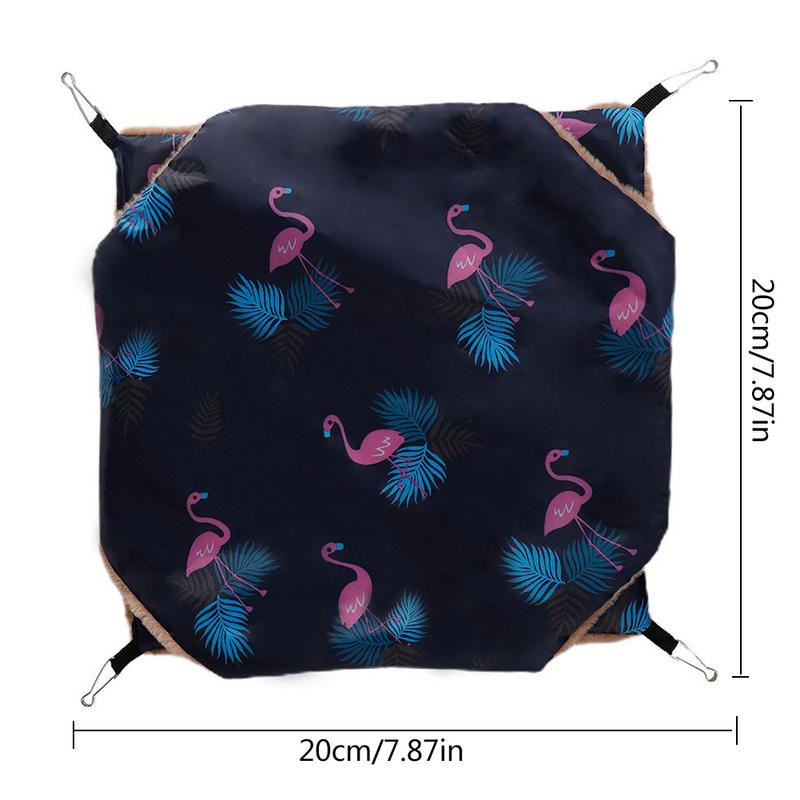 Hamakas šeškas narvei Chinchilla Hamakas 2 sluoksnių narveliui mažų gyvūnų hamakas Mažas miegmaišis, skirtas mažiems augintiniams miegoti ir miegoti