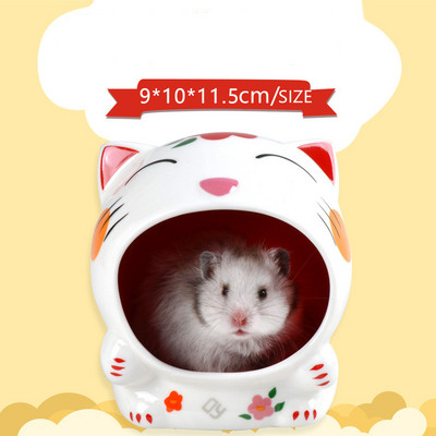 Mielas žiurkėno namas, keramikinis, mažas naminis gyvūnėlis, jūrų kiaulytė