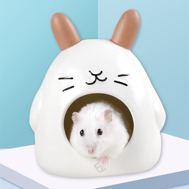 Mielas žiurkėno namas, keramikinis, mažas naminis gyvūnėlis, jūrų kiaulytė