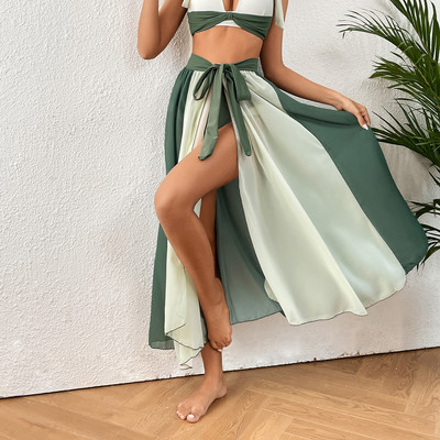 2023 г. Секси бикини с V-образно деколте, бански костюми, дамски бански, бански с пуш-ап бански комплект бразилски комплект бикини с пачуърк, плажно облекло, бански костюми Biquini