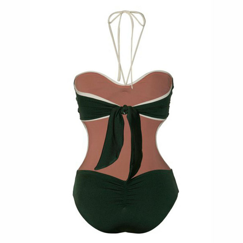 Swxy Solid bikini szett egyrészes női fürdőruha és Cover Up női nyaralás strandruházat sport fürdőruha Halter Surf Wear