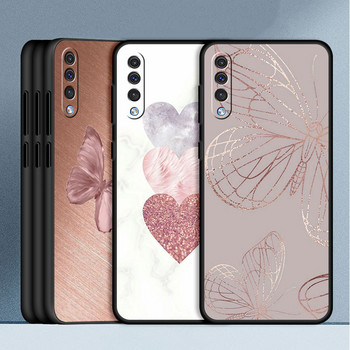 Θήκη τηλεφώνου Gold Pink Rose Glitter Hearts για Oneplus 9R 8T 7T 10R Ace 7 9 Pro Nord 2 5G CE2 Lite N10 N20 N100 N200 10 Pro