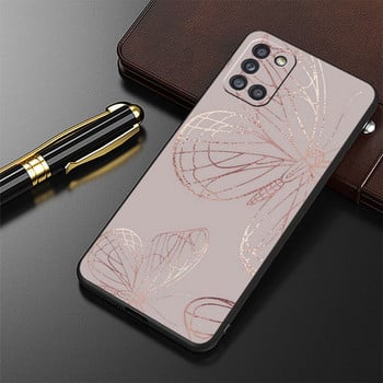 Θήκη τηλεφώνου Gold Pink Rose Glitter Hearts για Oneplus 9R 8T 7T 10R Ace 7 9 Pro Nord 2 5G CE2 Lite N10 N20 N100 N200 10 Pro