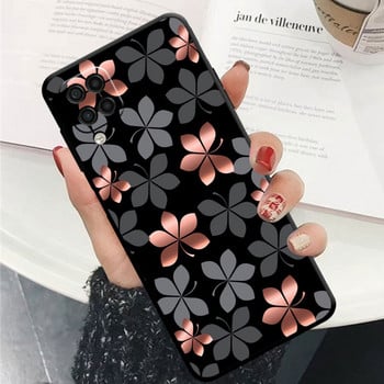 Black Gold Rose Love Heart Armor Matte Case за Samsung Galaxy A21s A12 A22 A13 A52 5G A11 A71 A32 A51 4G A72 A31 A23 A53 A33