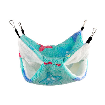 Хамстер Хамак Плъхове Двойни висящи топли легла Къща Гнездо Спален чувал Коралово руно Висящи легла на дърво Морско свинче Клетка за хамстер