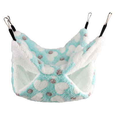 Хамстер Хамак Плъхове Двойни висящи топли легла Къща Гнездо Спален чувал Коралово руно Висящи легла на дърво Морско свинче Клетка за хамстер