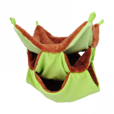 Легло Дебела чанта за хамстер Хамак Плюшено висящо топло гнездо за спане 3 слоя Къща за плъхове