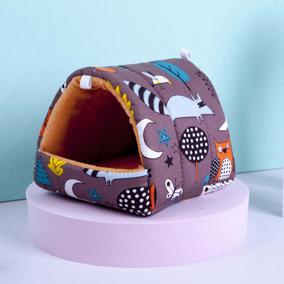 Hamster den Pet топло гнездо House Sleep Cotton Hamster Rodent Rat Hedgehog Winter Cute Cage Nest Soft Малка къщичка за животни