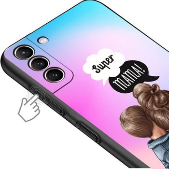 Θήκη τηλεφώνου Baby Mom Super Girl Boy για Huawei P10 P30 Lite P50 Pro P30 Pro P40 Lite EP Smart Z P20 Lite Μαύρο κέλυφος πυριτίου