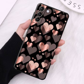 Калъф за телефон Gold Rose Love Heart за Huawei P Smart Z P30 Lite P40 Lite E P30 Pro P20 Lite P10 P50 Pro P10 Lite Силиконов капак