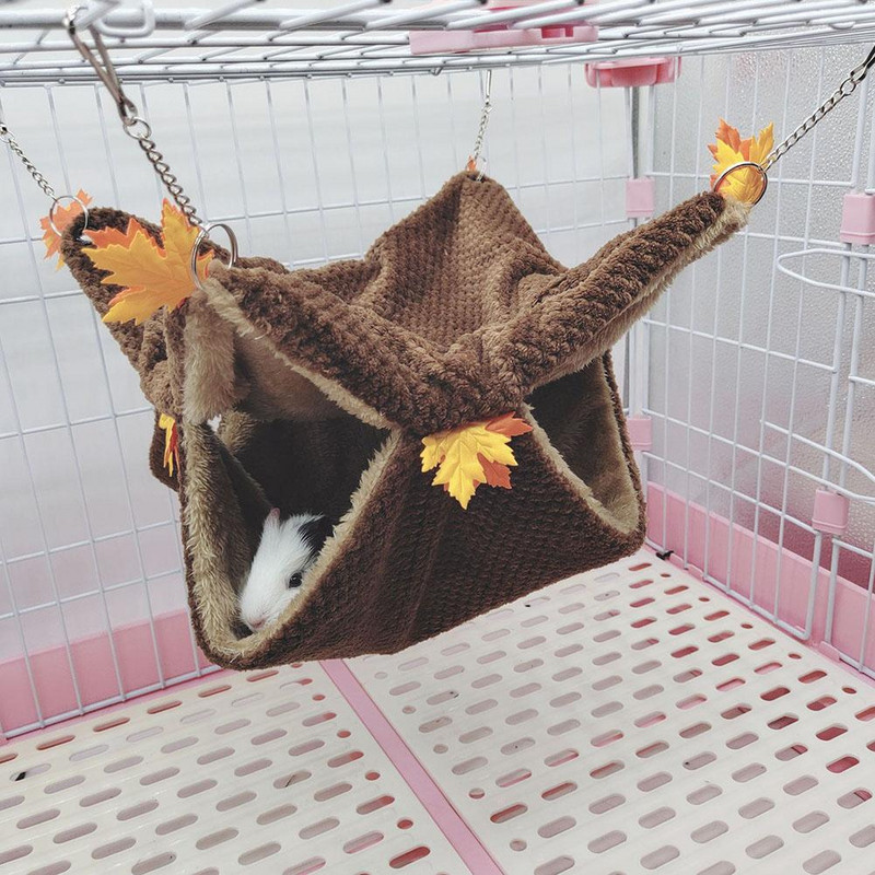 Dvoslojna topla odvojiva vreća za spavanje s kukama za kućne ljubimce, viseća mreža za spavanje, tunel