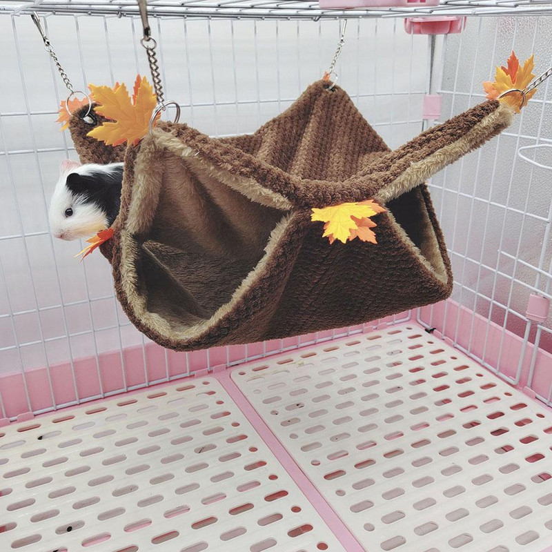 Dvoslojna topla odvojiva vreća za spavanje s kukama za kućne ljubimce, viseća mreža za spavanje, tunel