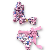 2023 Бански костюми с V-образно деколте Едно рамо Бикини с колан Отделен бански костюм Предна обвивка Бански костюми Бански костюм Лятно плажно облекло