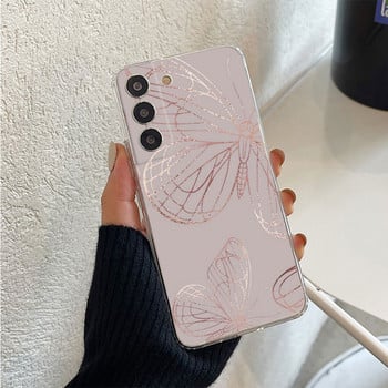 Калъф Funda за Samsung Galaxy S10e S10 Lite S21 Plus S22 Ultra 5G S20 FE S9 Силиконов Луксозен златен розов розов блясък сърца