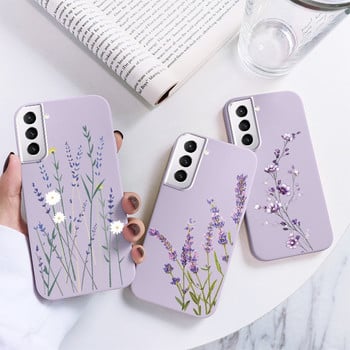 Για Samsung Galaxy S21 FE Plus Ultra Case Phone Coque Μαλακό λουλούδι σιλικόνης Coque Butterfly For Samsung S 21 S21fe S21plus Fundas