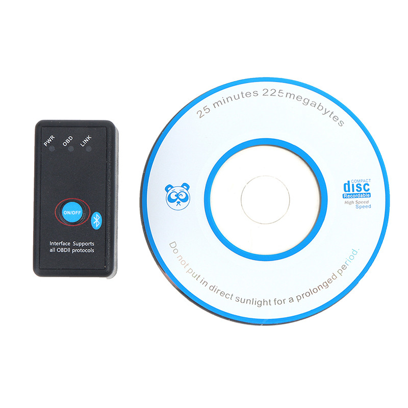 V1.5 mygtukas įjungimas / išjungimas ELM327 Android telefono Bluetooth OBD2 automobilio kodo skaitytuvas V1.5 mini elm327 OBD2 Bluetooth transporto priemonės skaitytuvas telefone