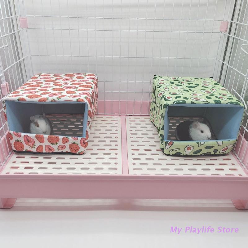 Hamster Pat calduros Peșteră de iarnă Casă fără fund Ascunzătoare pentru animale mici Accesorii cușcă Imprimare drăguță pentru cobai dihor