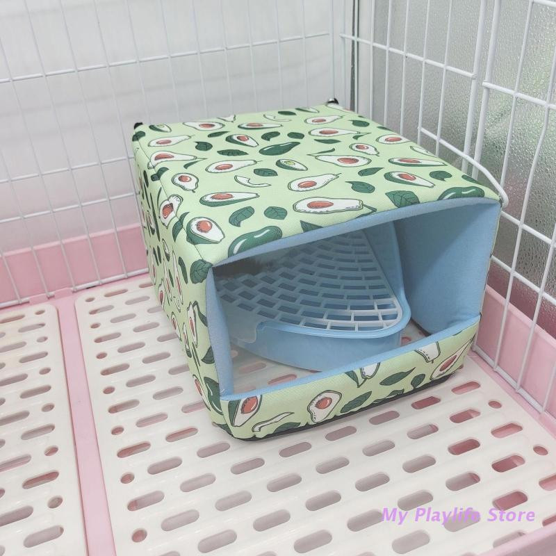 Hamster Pat calduros Peșteră de iarnă Casă fără fund Ascunzătoare pentru animale mici Accesorii cușcă Imprimare drăguță pentru cobai dihor