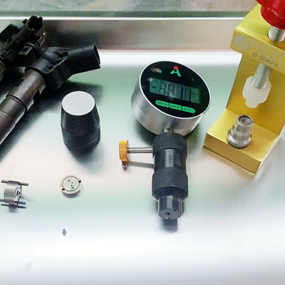 skirta Bosch Piezo Diesel Common Rail purkštuko adatos vožtuvo eigos matavimo sėdynei, kuro purkštuko kelionės tikrinimo įrankiui