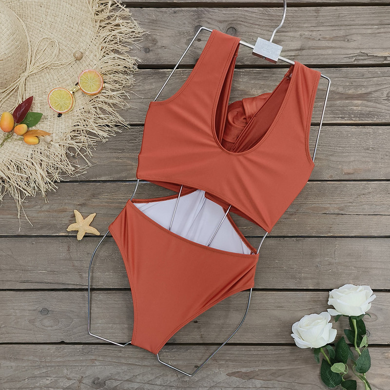 2023 Costum de baie sexy cu decolteu în V Costume de baie de femeie Push Up Monokini cu imprimeu Costume de baie Costum de baie Imbracaminte de plajă