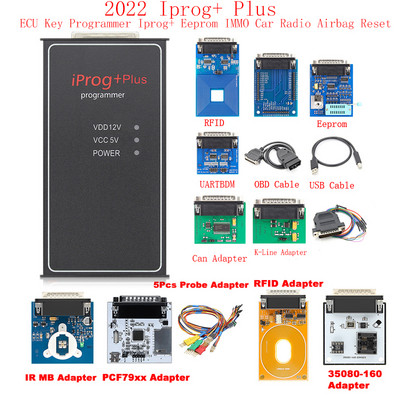 2022 ECU програматор Iprog+ Plus за ECU +IMMO+Корекция на километража+Нулиране на въздушна възглавница Смяна на Tango/Carprog/Digiprog
