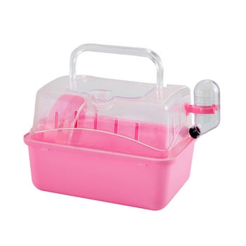 D0JA Plastic Bird Carrier Hamster Cage Travel Clear View Καλός εξαερισμός Πολλαπλά χρώματα Εύκολος καθαρισμός για σκίουρος σκαντζόχοιρος