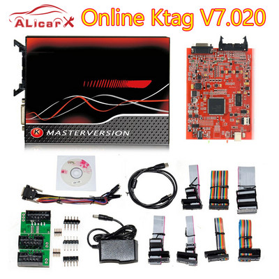 2022 Online EU Read Ktag V7.020 4 LED ECU Chip Tuning Programmer K-tag 7.020 SW 2.25 Kess 5.017 Auto Repair Tool for Car Truck