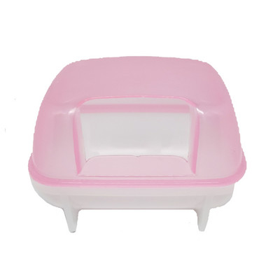 Cușcă din plastic pentru hamster pentru animale de companie mici, curățătorie chimică pentru baie, saună, chinchilla, șobolani, baie cu nisip, toalete, articole de curățare pentru animale mici