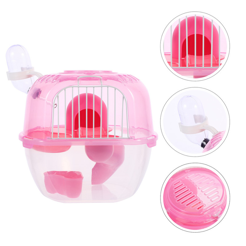 Cușcă pentru hamsteri Casă de călătorie Guineeages Șoareci portabil arici șoareci colibă ascunzătoare chinchillahabitats rozătoare pitic mașină