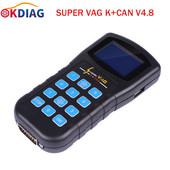 Super VAG K CAN 4.8 Автомобилен диагностичен инструмент Скенер Въздушна възглавница Reset tool Auto Key Programmer за VAG автомобили за Audi за VW Безплатна доставка
