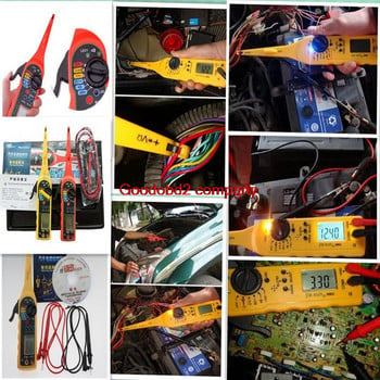 Power Electrical Multi-function Auto Circuit Tester Multimeter Lamp Επισκευή αυτοκινήτου Automotive Electrical Multimeter 0V-380V(Screen)