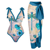 Női egyrészes fürdőruha szoknyával Fürdőruha Cover Up Retro nyaralás tengerparti ruha hát nélküli nyári elegáns szörföltözet fürdőruha