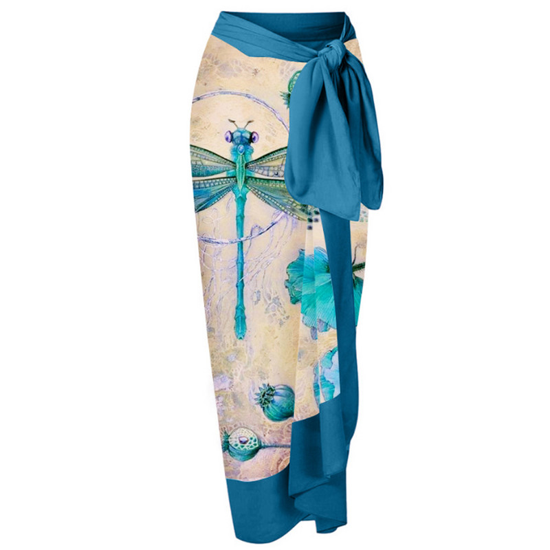 Női egyrészes fürdőruha szoknyával Fürdőruha Cover Up Retro nyaralás tengerparti ruha hát nélküli nyári elegáns szörföltözet fürdőruha